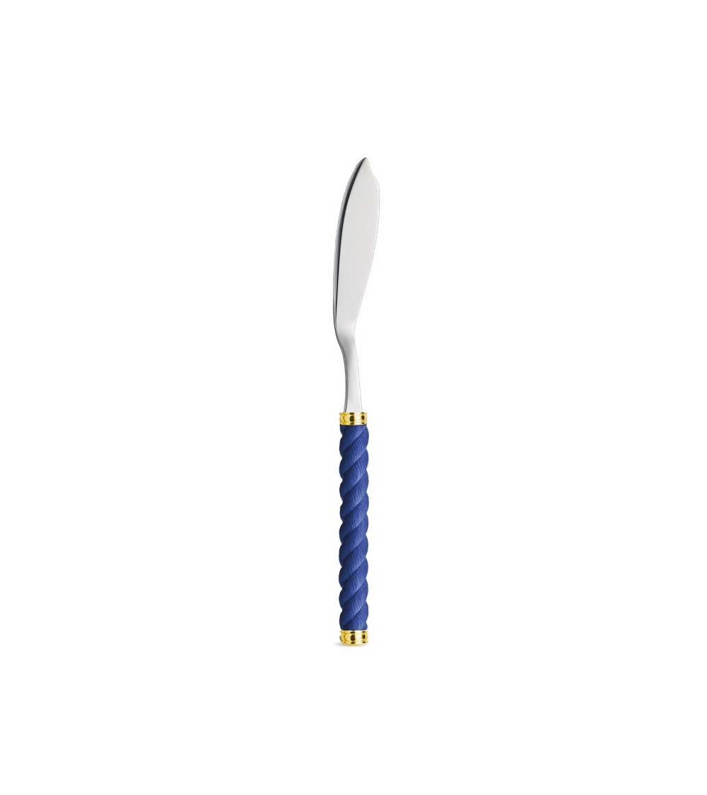 Couteau à poisson avec manche effet corde - Neva Posateria Creativa - 