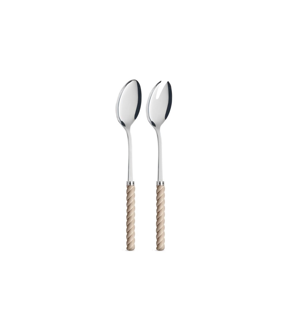 Paire de Salades avec Manche Effet Corde - Couverts Neva Creativa - 