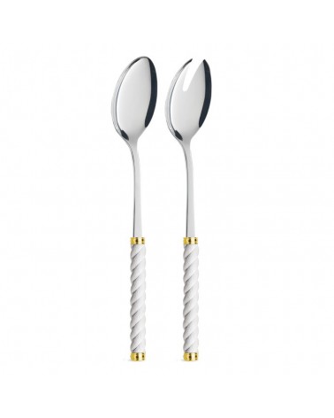 Paire de Salades avec Manche Effet Corde - Couverts Neva Creativa - 