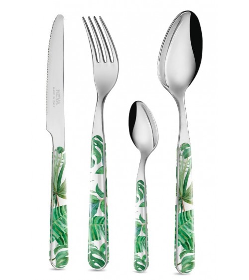 Jungle Leaf Besteckservice 24-teilig - Neva Posateria Creativa - 