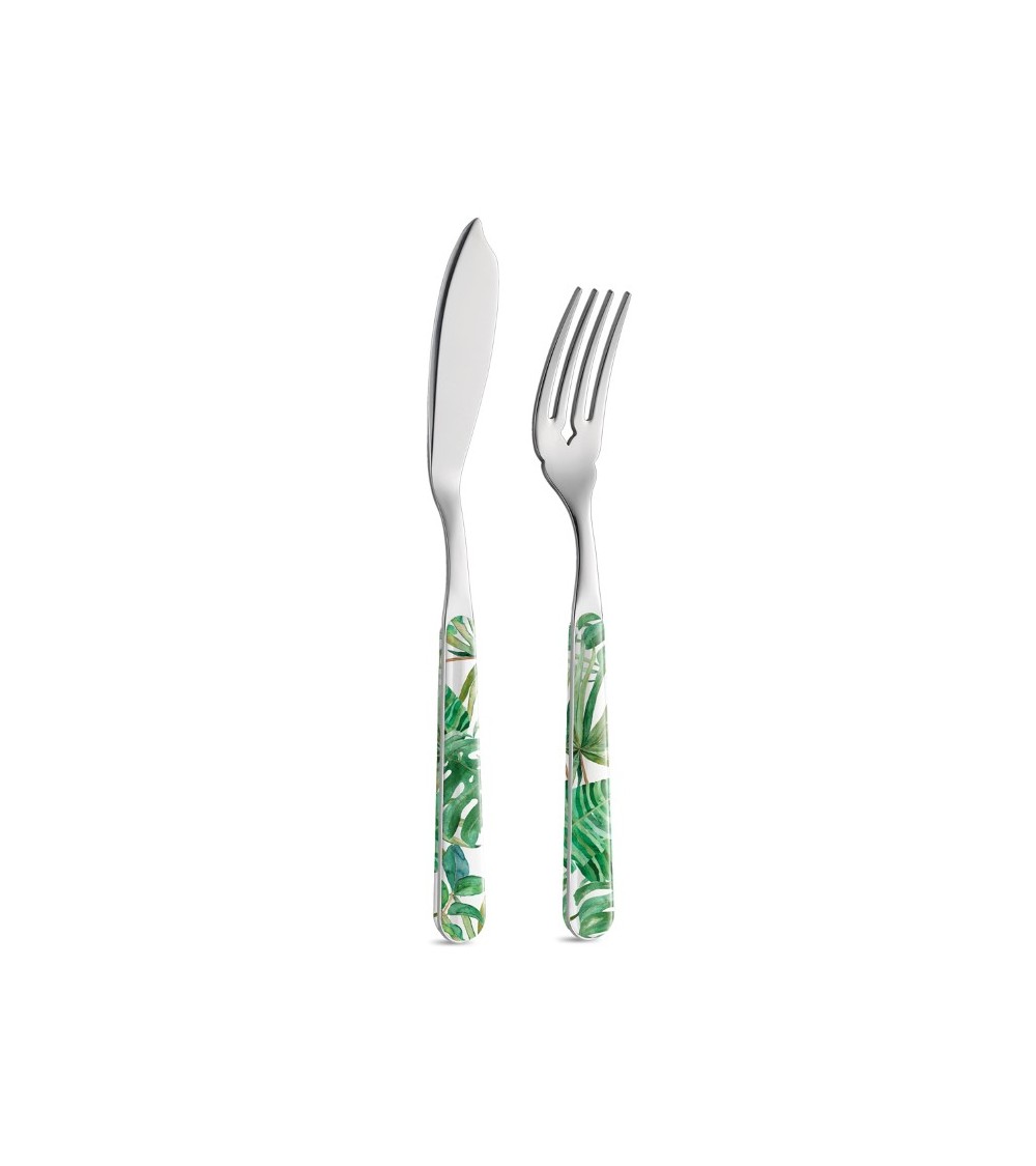 Jungle Leaf Fish Set 12 Pieces - Neva Creative Cutlery -  - 