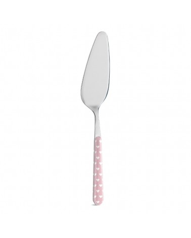 Tortenheber mit kleiner Herzdekoration - Neva Posateria Creativa - rosa