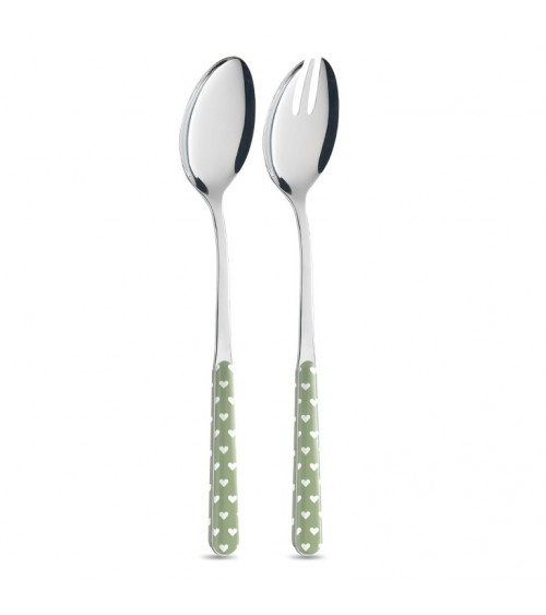 一对带有小心装饰的沙拉 - Neva Posateria Creativa -