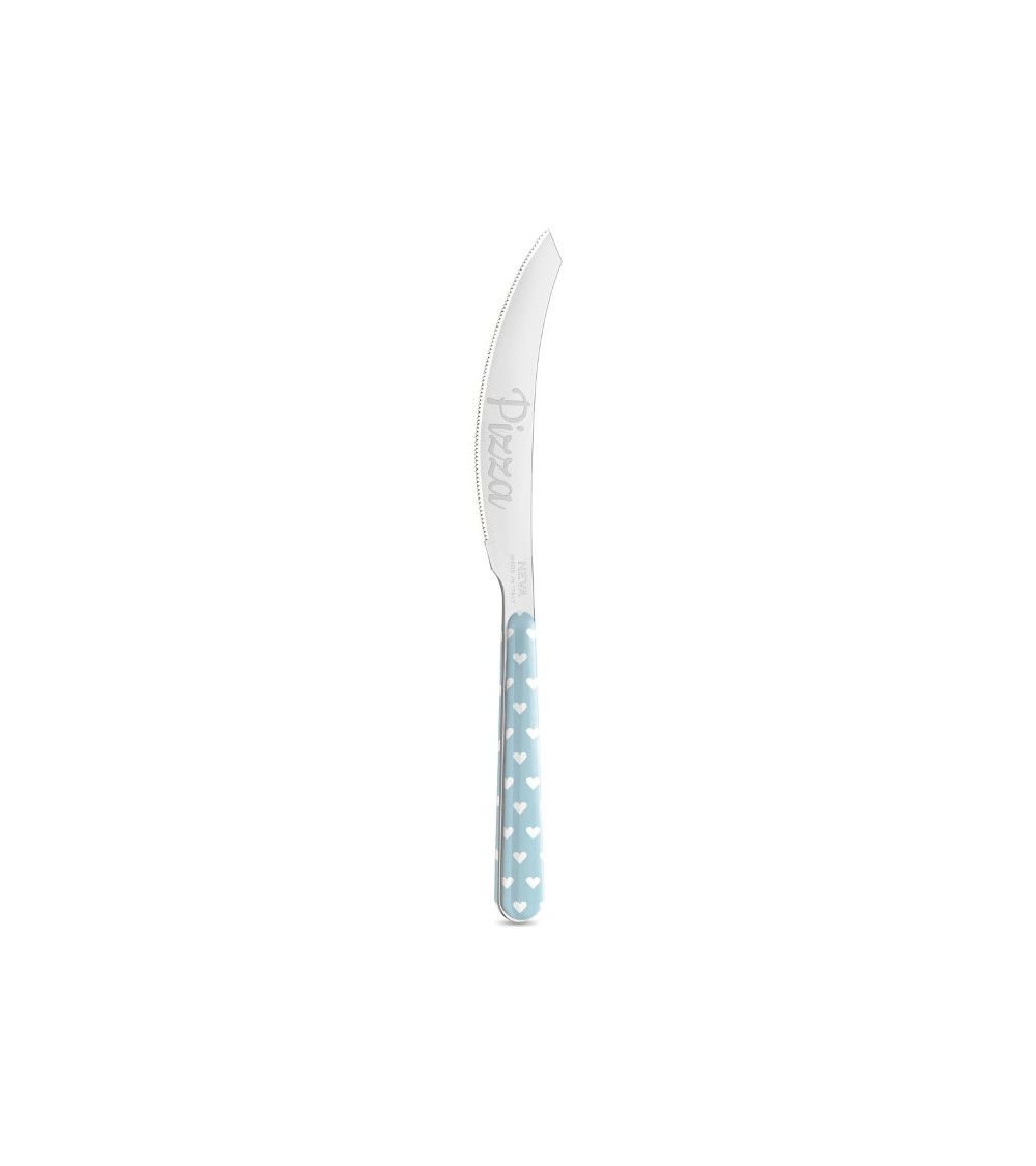Coltello per Pizza con Decoro Cuoricini - Neva Posateria Creativa - 