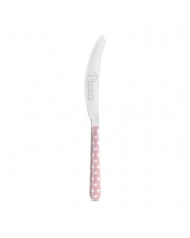 Coltello per Pizza con Decoro Cuoricini - Neva Posateria Creativa - 