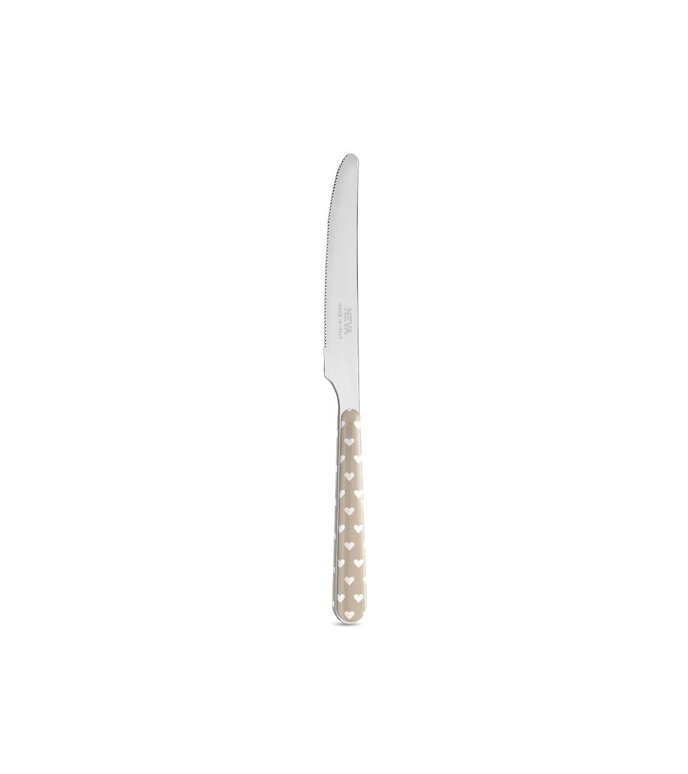 Set 18 Pezzi Frutta con Decoro Cuoricini - Neva Posateria Creativa - 