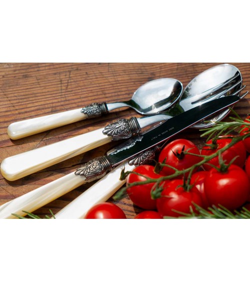 Elena Service 75 件彩色餐具 Rivadossi Sandro - 象牙色套装