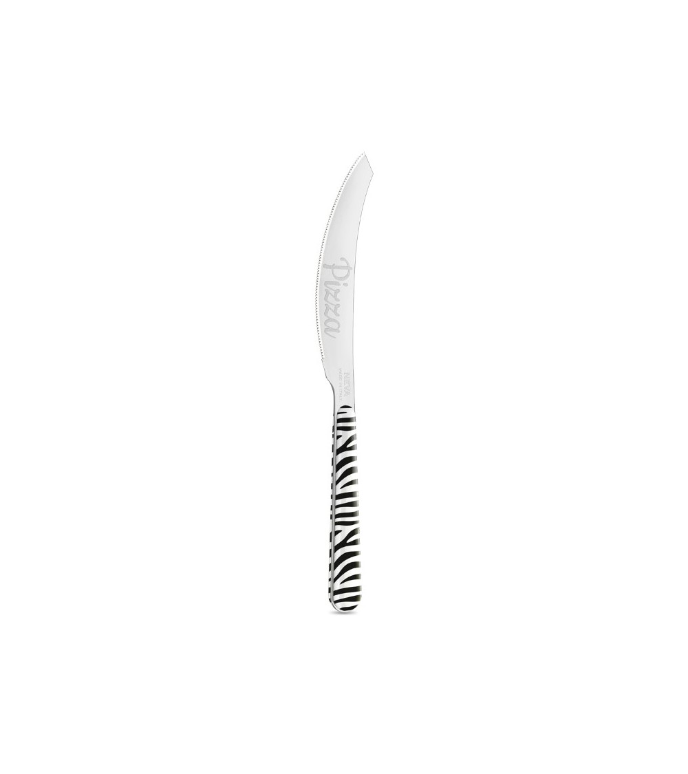 Coltello Pizza Animalier Zebrato - Neva Posateria Creativa - 