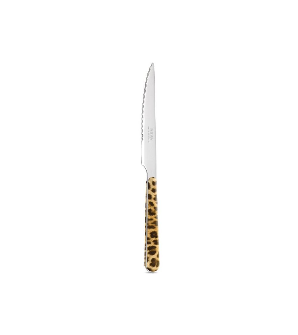 Couteau à Steak Léopard Animalier - Neva Posateria Creativa - 