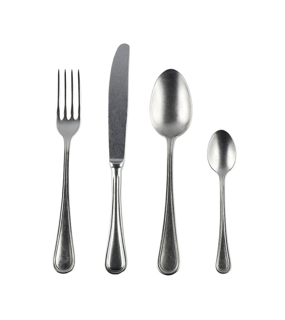 Epoca Cutlery Produced in 18/10 Steel - Rivadossi Set 4pcs Decor 08 -  - 