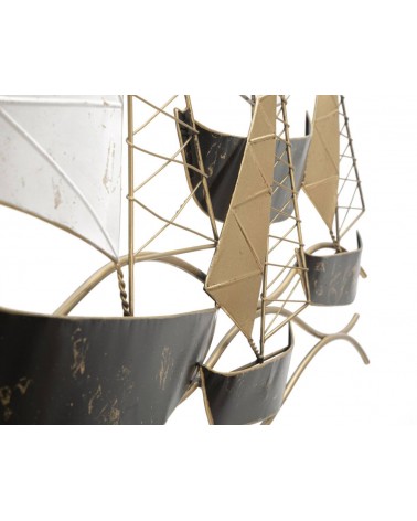 Panneau décoratif de voilier Glam noir et or - Mauro Ferretti -