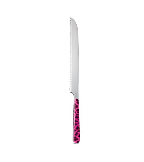 Pink and black animal print cake knife - Neva Posateria Creativa