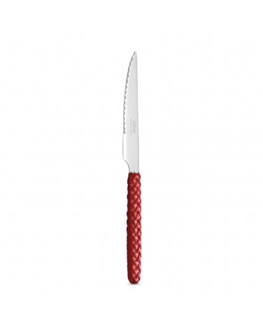 Rotes Intreccio-Steakmesser - Neva Posateria Creativa