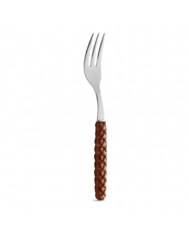 Sweet Fork Intreccio braunes Leder - Neva Posateria Creativa