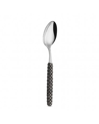 Set 18-teiliger schwarzer Obst-Intreccio-Löffel - Neva Posateria Creativa