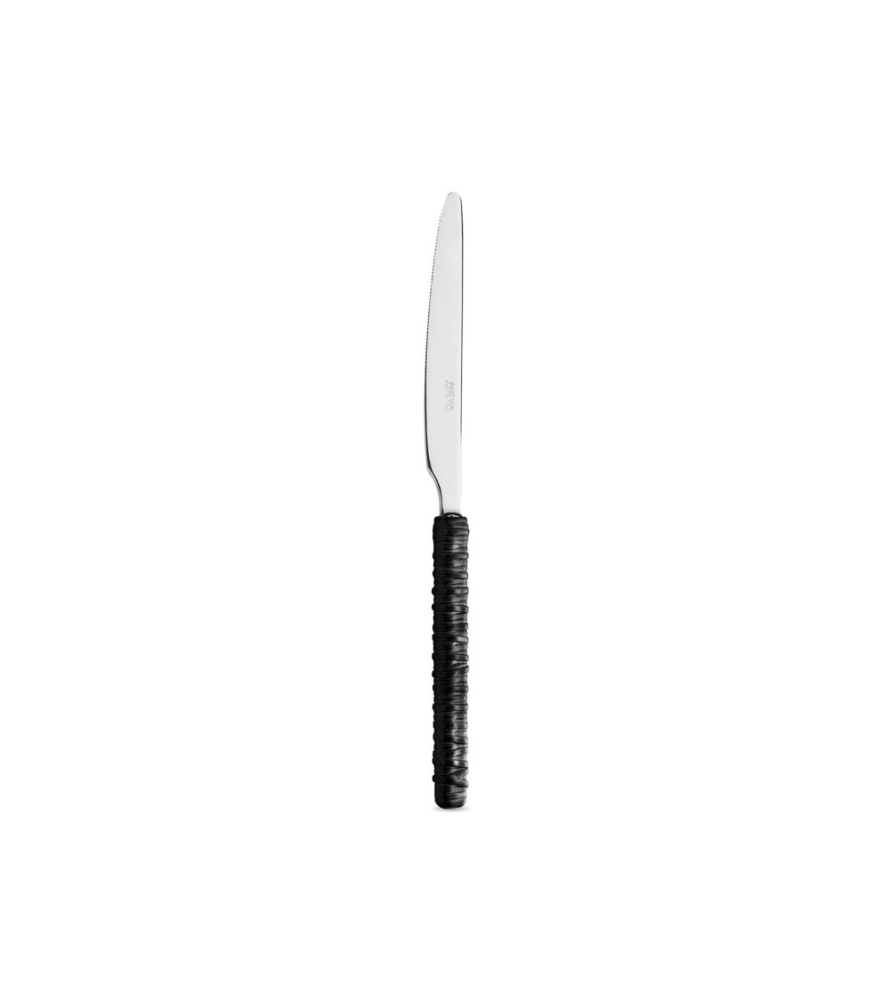 Set 18-teiliges Obst mit Rattan-Dekoration, schwarzes Messer – Neva Posateria