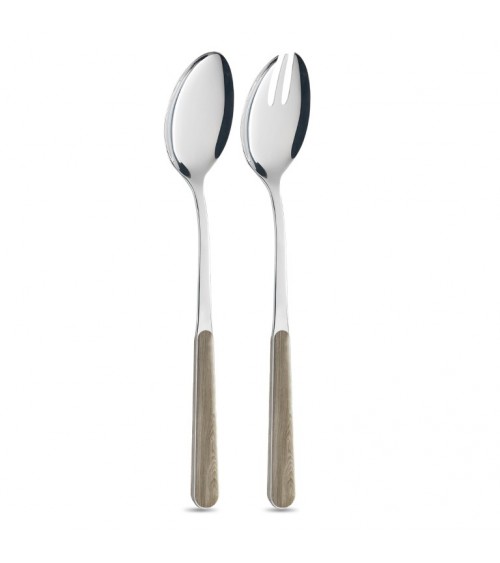 沙拉搭配鸽子灰松木效果手柄 - Neva Posateria