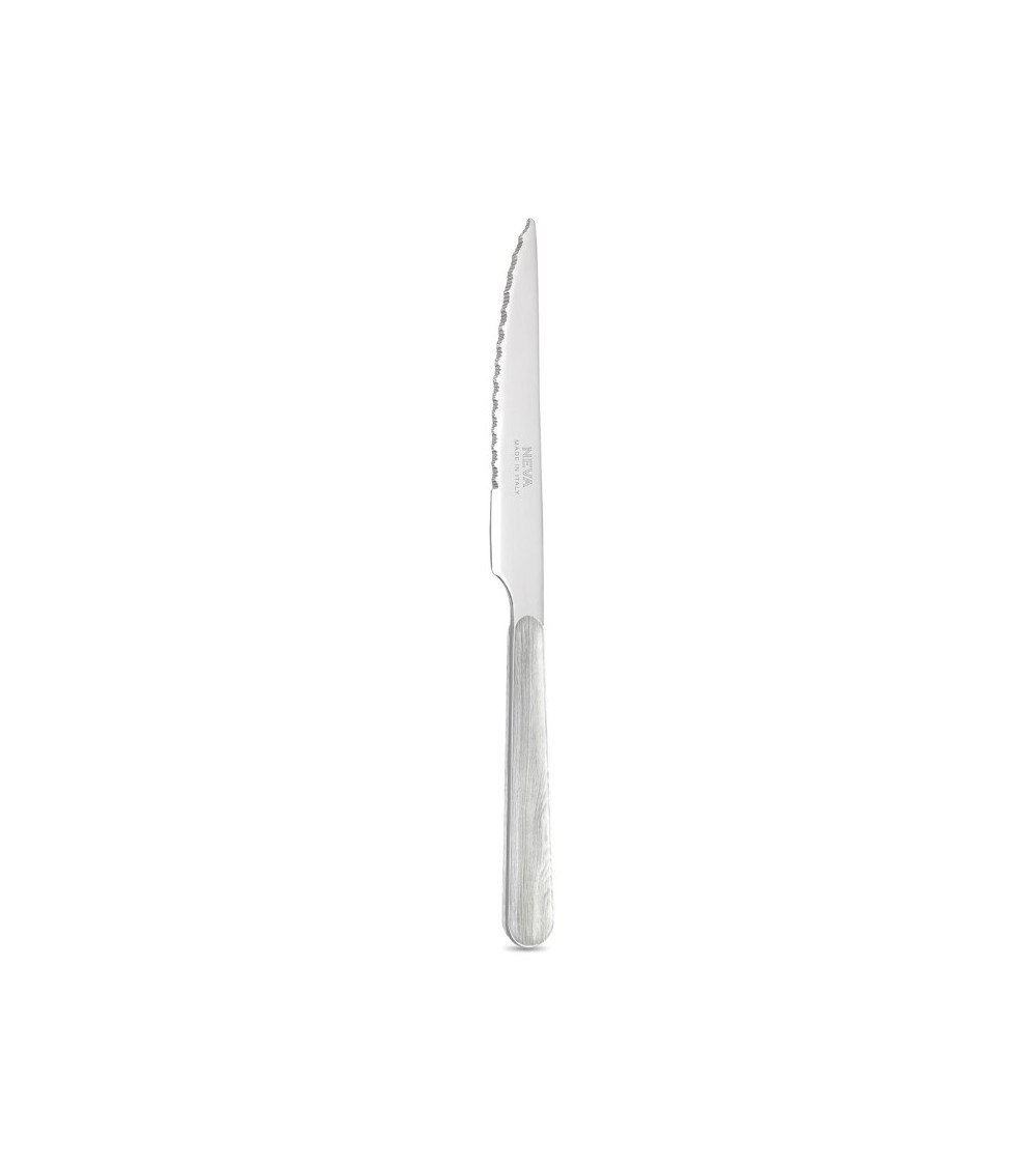 Coltello da Bistecca con Manico effetto Legno Pino sbiancato - Neva Posateria Coltello da Bistecca con Manico effetto Legno Pino sbiancato - Neva Posateria