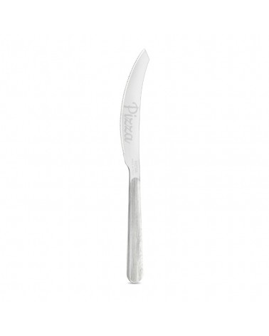Coltello per Pizza con Manico effetto Legno Pino sbiancato  - Neva Posateria