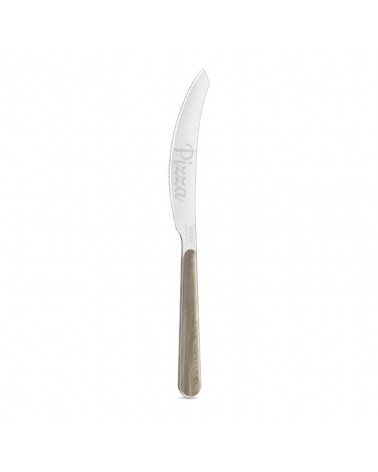 Coltello per Pizza con Manico effetto Legno Pino tortora - Neva Posateria