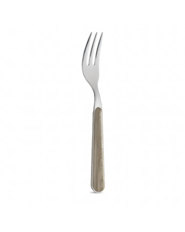 Sweet Fork with Dove Gray Pine Wood Effect Handle - Neva Posateria