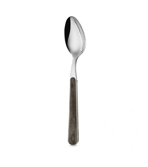 Fruit Spoon with Pine Wood Effect Handle - Neva Posateria - Anthracite Pine