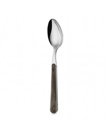 Fruit Spoon with Pine Wood Effect Handle - Neva Posateria - Anthracite Pine