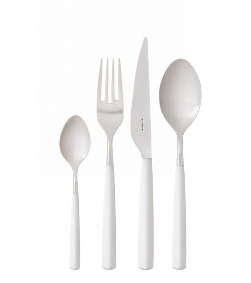 Casa Bugatti Colored Cutlery - Athena - Matt White