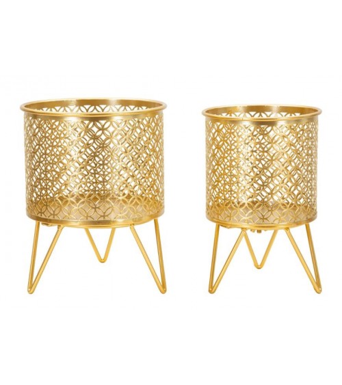 Chickpea Vase Holder Set of 2 Glam - Mauro Ferretti - Gold -