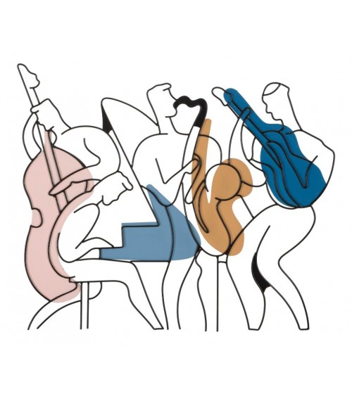 Pannello Da Muro Jazz

 Moderno Contemporaneo - Mauro Ferretti- Multicolore - 