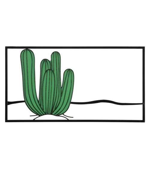 Pannello Da Muro Cactus Moderno Contemporaneo - Mauro Ferretti- Multicolore - 
