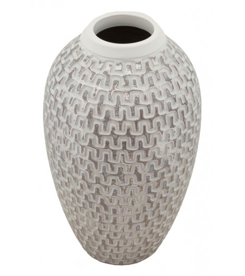 Vase en résine Wave Moderne Contemporain 34 cm - Mauro Ferretti - Or, Blanc -
