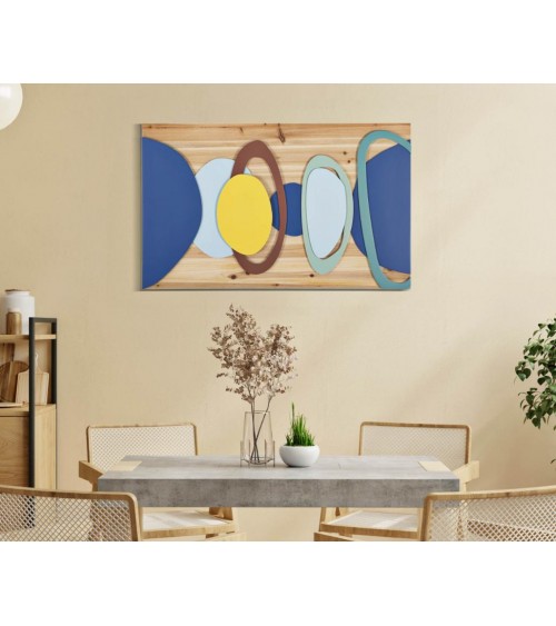 Modernes, zeitgenössisches Wandpaneel in Holzfarbe – Mauro Ferretti – Mehrfarbig - 