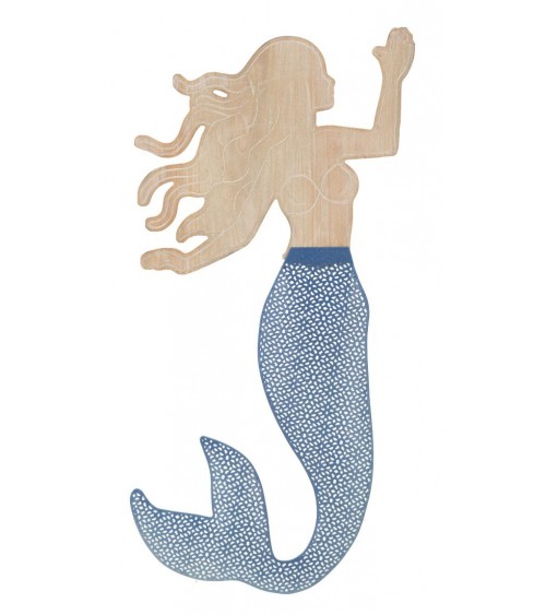 Moderner zeitgenössischer Meerjungfrau-Wandpinsel – Mauro Ferretti – Mehrfarbig - 