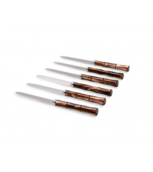 Rivadossi Cutlery: Bamboo Set 6pcs Green Table Knife -  - 8004746570362