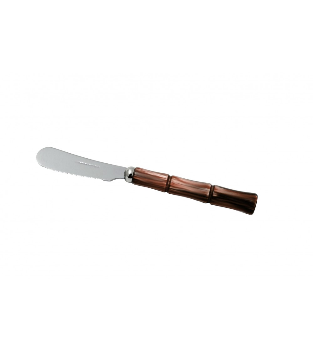 Couverts Bambou Effet Nacre - Couteau à Tartiner le Beurre - Rivadossi Sandro - marron