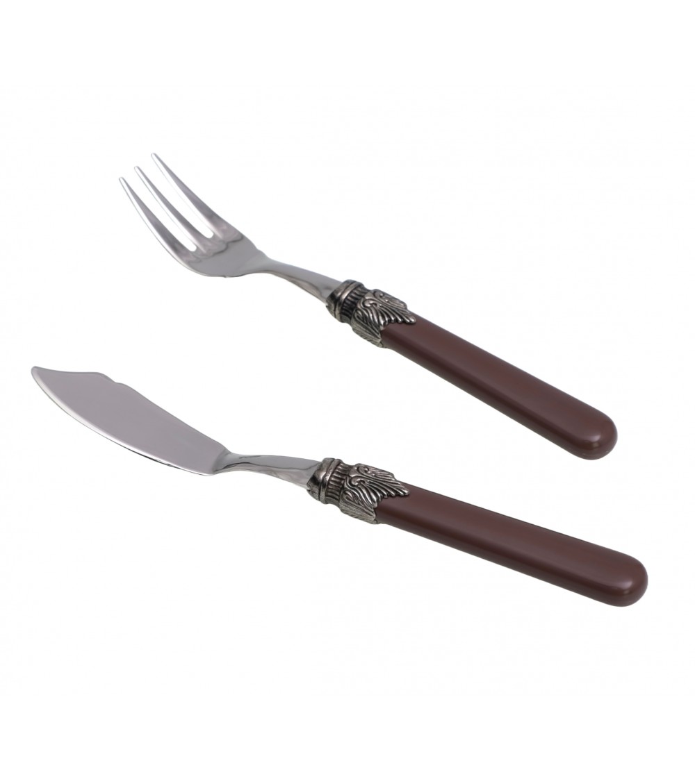 Servizio di Posate da Pesce 12pz Classic - Rivadossi Sandro - marrone