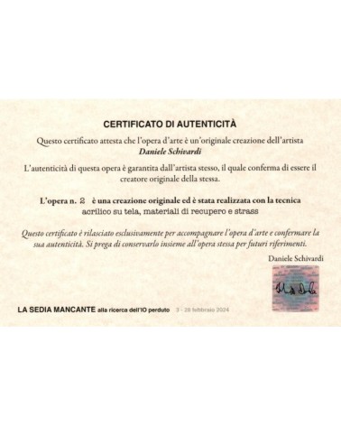 Opera n. 2 Big Bang - Quadro d'Autore - Surrealismo - Daniele Schivardi - CERTIFICATO DI AUTENTICITA'
