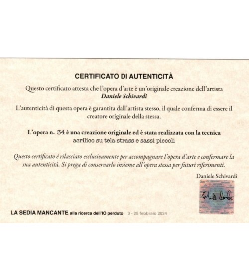 La Sedia Mancante - Quadro Surrealista Op. n. 34 - Daniele Schivardi - 
