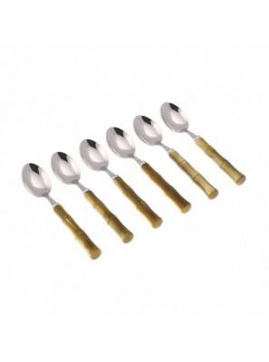 竹咖啡勺 - 彩色餐具 Rivadossi Sandro - 橄榄绿