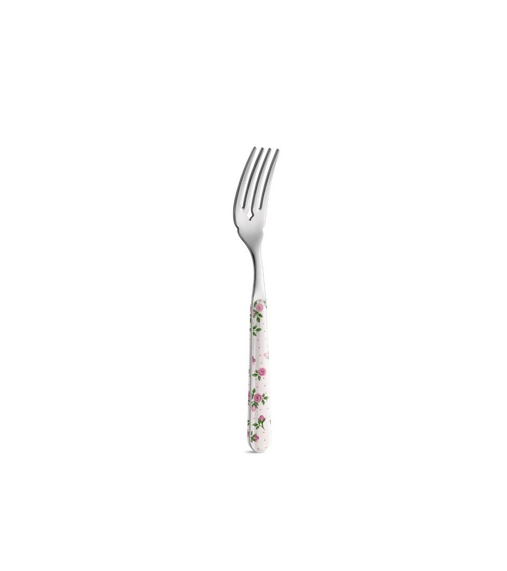 Fischgabel - Dunkelrosa Rosenbesteck - Neva Posateria Creativa -