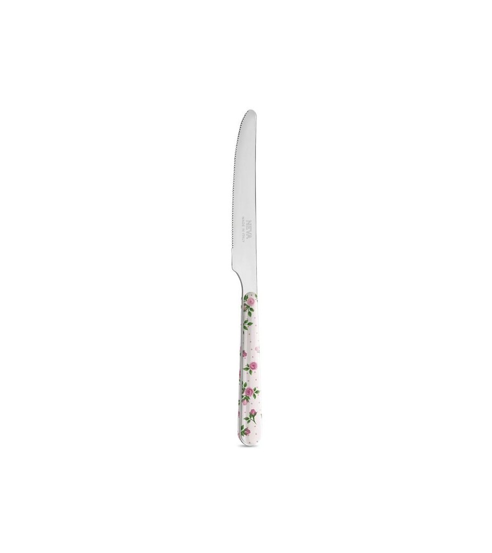 Obstmesser - Dunkelrosa Rosen - Neva Posateria Creativa -