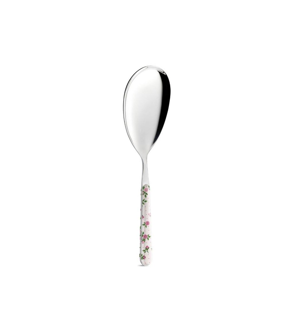 Risottolöffel - Dunkelrosa Rosen - Neva Posateria Creativa -
