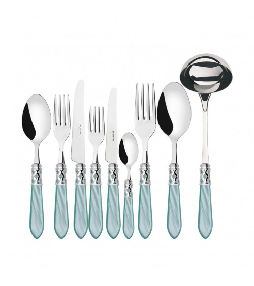 Posate Colorate Casa Bugatti - Aladdin Ghiera Cromata e Finitura Madreperla - 