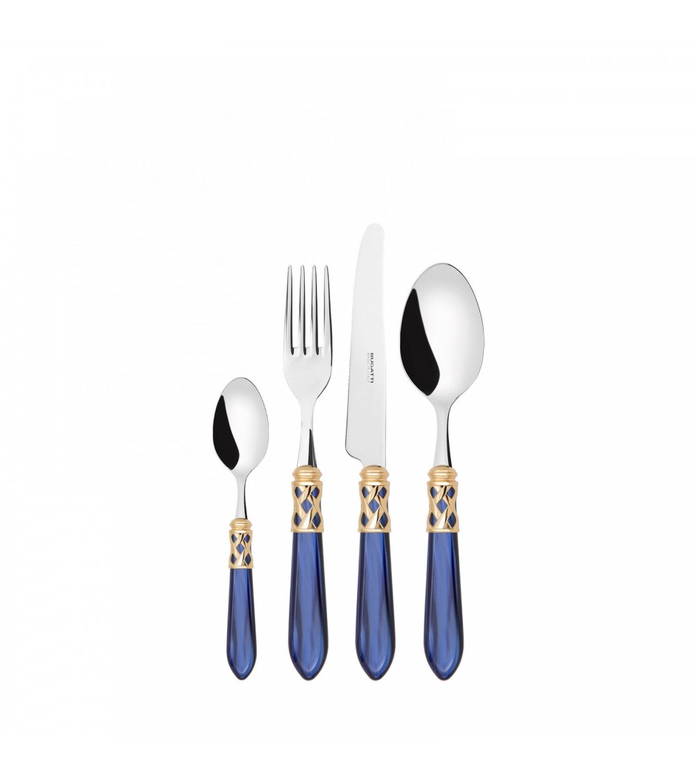 Casa Bugatti Colored Cutlery - Aladdin Golden Ring and Mother of Pearl Finish -