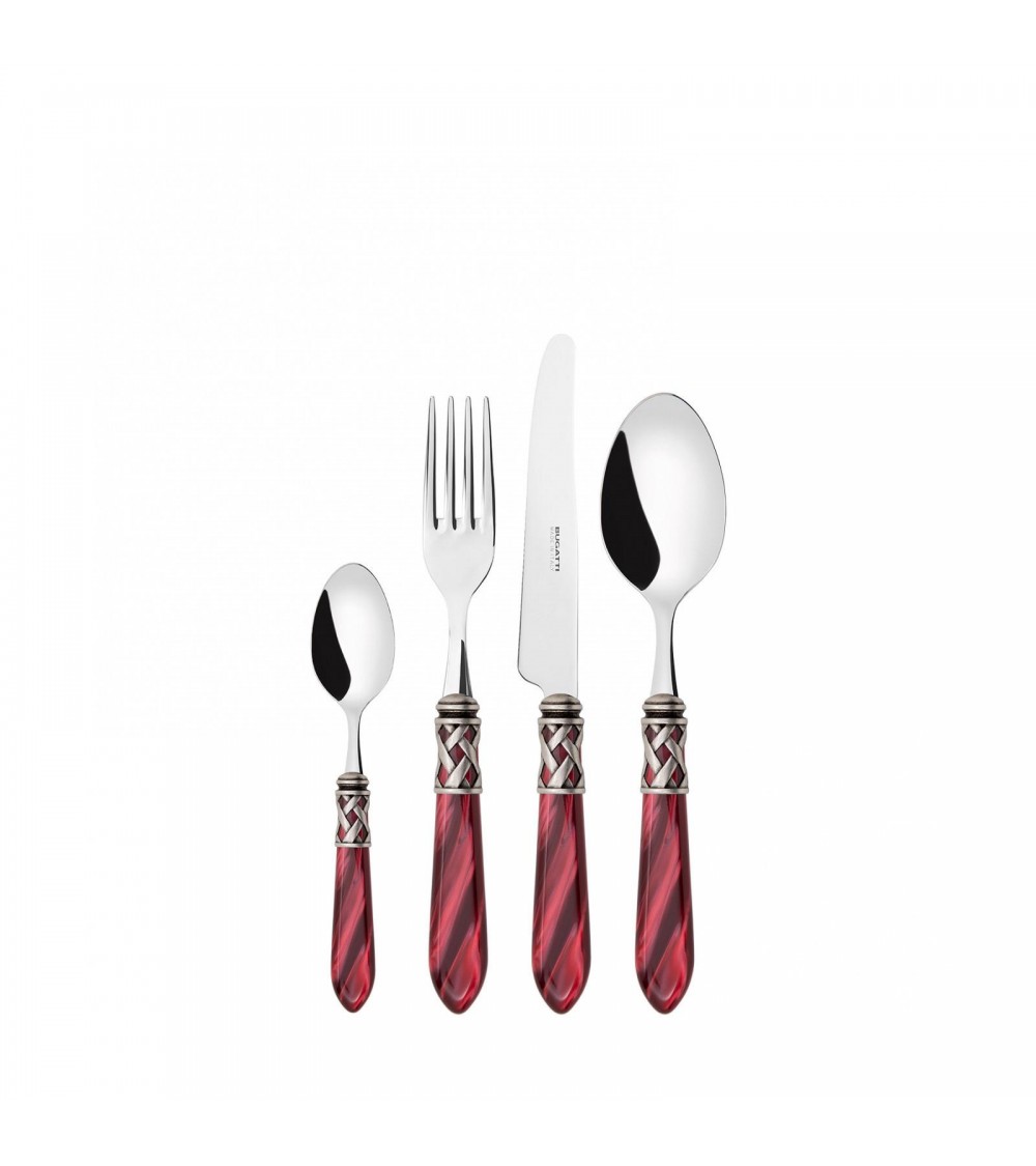 Posate Colorate Casa Bugatti - Aladdin Ghiera Argento Antico e Finitura Madreperla -  Posate Colorate Casa Bugatti - Aladdin Ghiera Argento Antico e Finitura Madreperla -