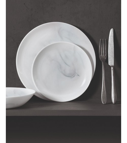 SET 18PZ DIWALI MARBRE WHITE T - Set 18Pz - Luminarc -