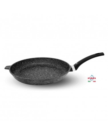 Antihaftbeschichtete Hard Rock-Pfanne – Aluminiumdruckguss für gleichmäßiges Kochen –