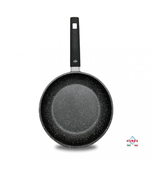 Antihaftbeschichtete Hard Rock-Pfanne – Aluminiumdruckguss für gleichmäßiges Kochen –