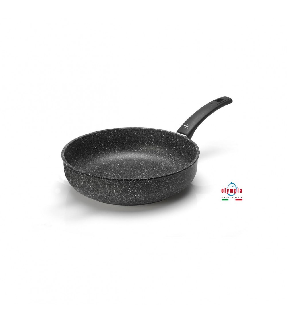 Poêle haute en fonte d'aluminium antiadhésive - Professionnelle - Olympia - diam 22